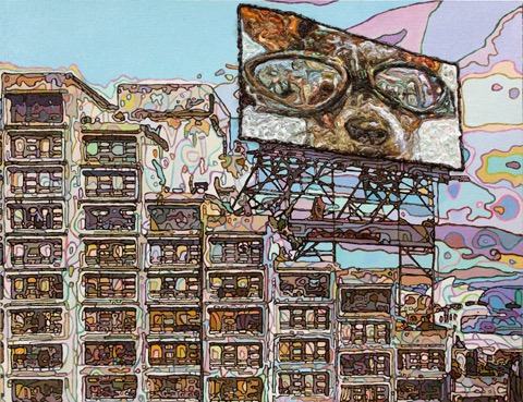DOG연작(시간죽이기 2016-1) · Oil on Pane · 116.7x91.0cm · 2016