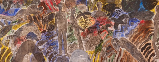 We are · Acrylic on Canvas · 213x549cm · 1992-94