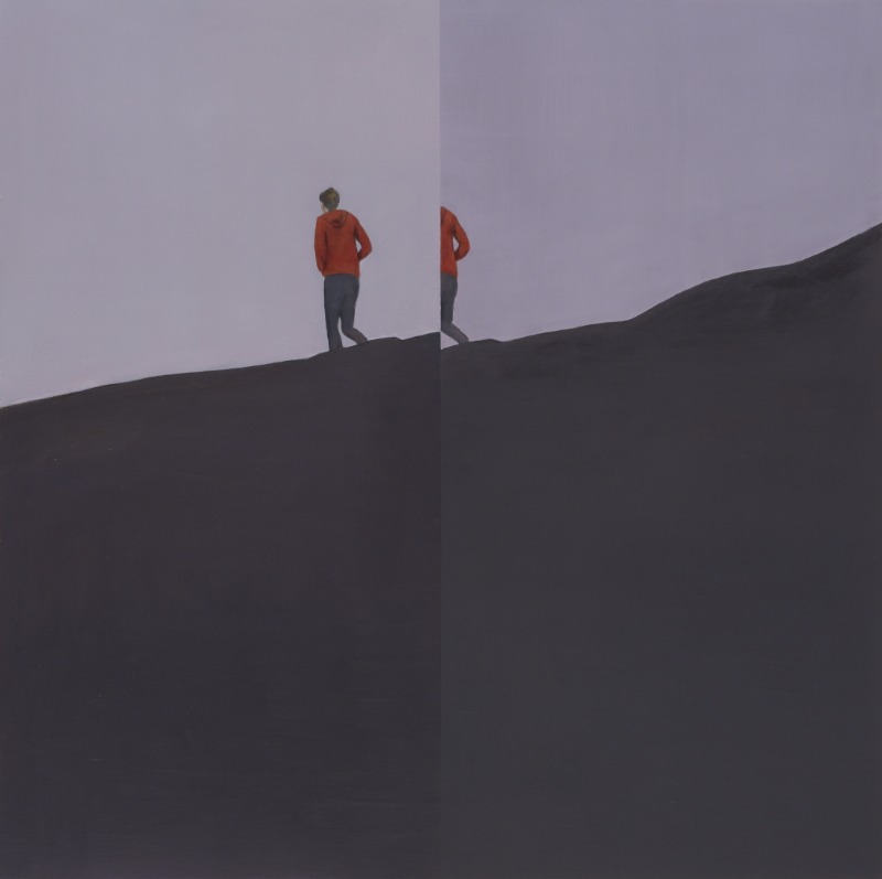 두개의 풍경 · 캔버스에 유채 · 70x70cm · 2017