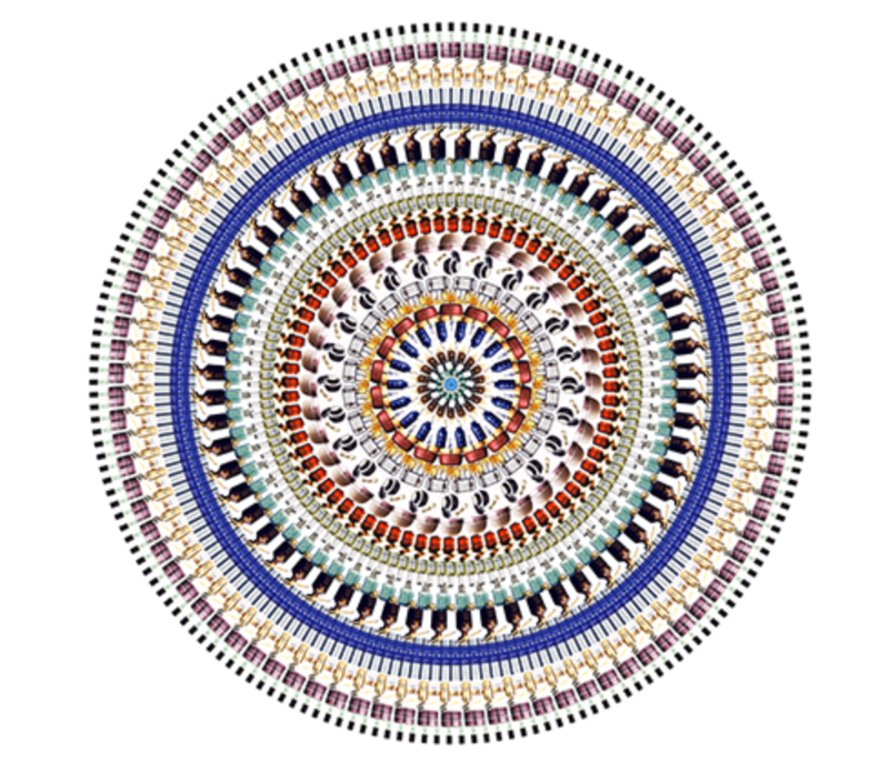 김지민_The Woman · mixed media · 127x127cm · 2008