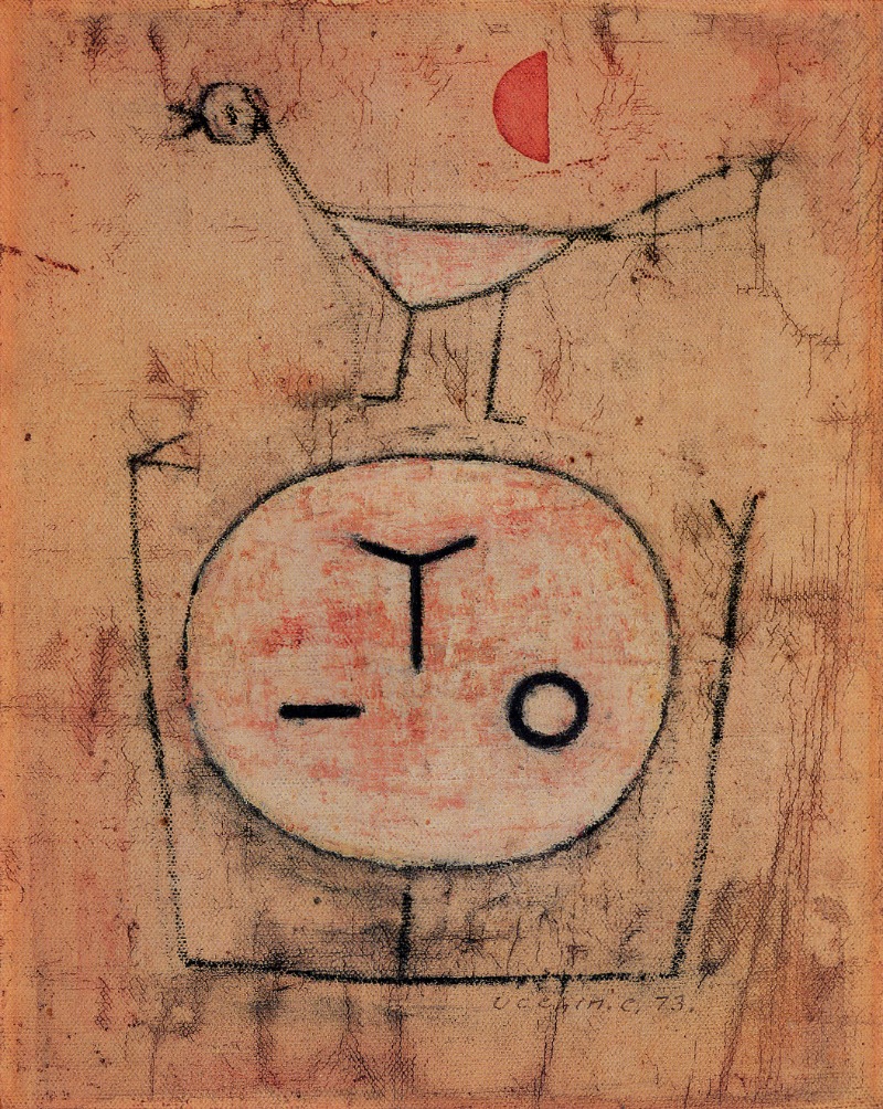 새와 아이 · 캔버스에 유채 · 27x22cm · 1973