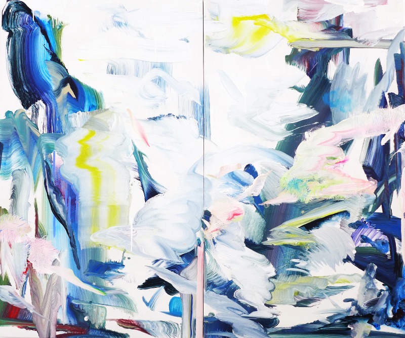 이상화(理想化)_계곡 · 캔버스에 아크릴릭 · 162x194cm · 2017