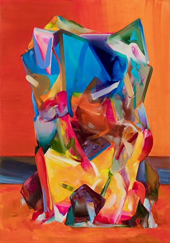 하지훈 - gemstone isle#25 · acrylic oil on canvas · 150x105cm · 2018