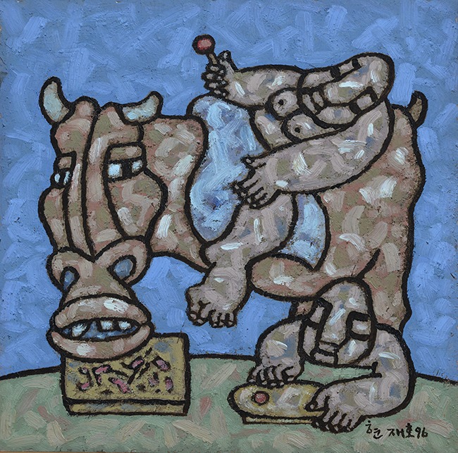 무제 · 하드보드 위에 유채 · 31.8 x 31.8 cm · 1996 · Untitled · Oil on hard board