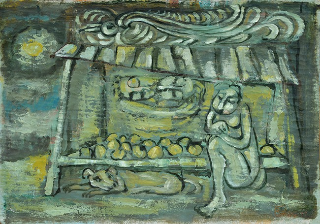 무제 · 캔버스 위에 유채 · 34 x 46.5 cm · 1977 · Untitled · Oil on canvas