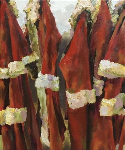 Nikolausmantel · 린넨에 유채 · 42×35 cm · 2018