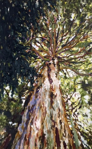 Wald ll · 린넨에 유채 · 160×100 cm · 2017