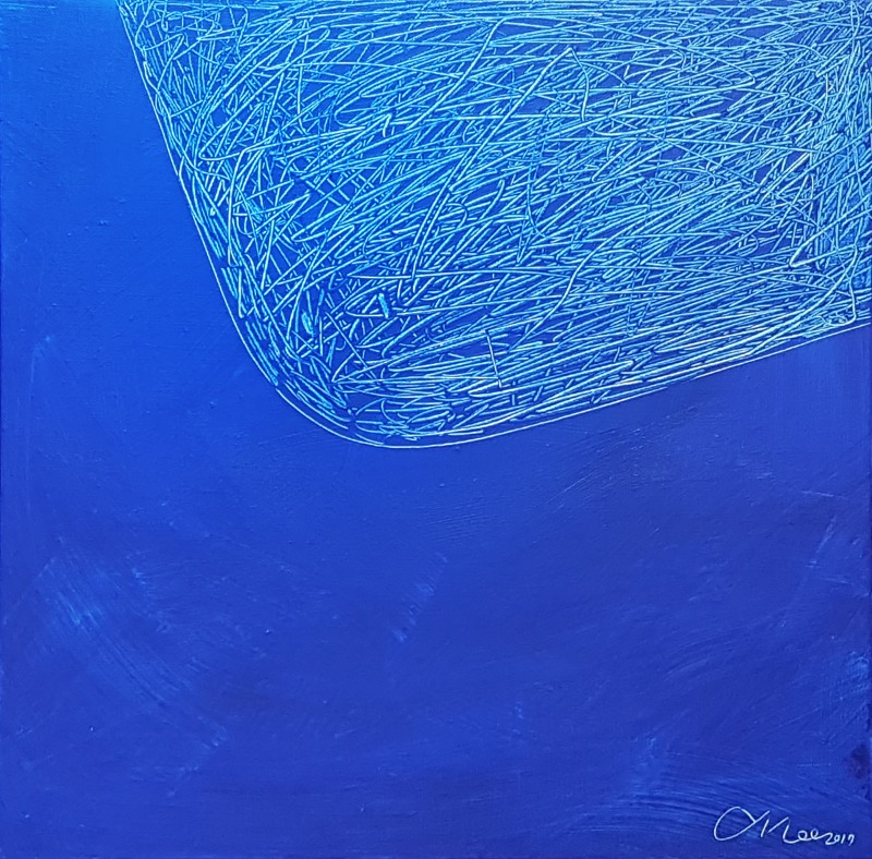 Life 2 · acrylic on canvas · 42 x 42cm · 2017