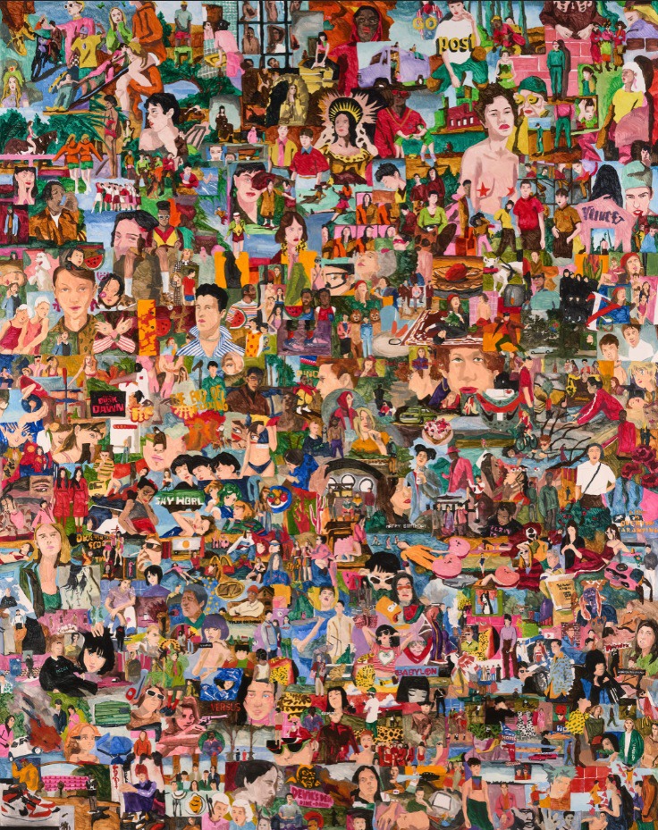 더 그레이트 챕북 II · 캔버스천에 수용성 유화로 채색 · 270x220cm · 2018