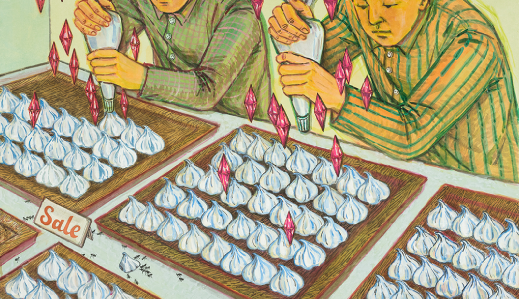 렙업(Level up) · 장지에 채색 · 80×100cm · 2018