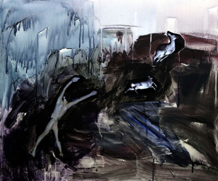 무방비상태_3 · 캔버스에 콜라주 · 45×53cm · 2018