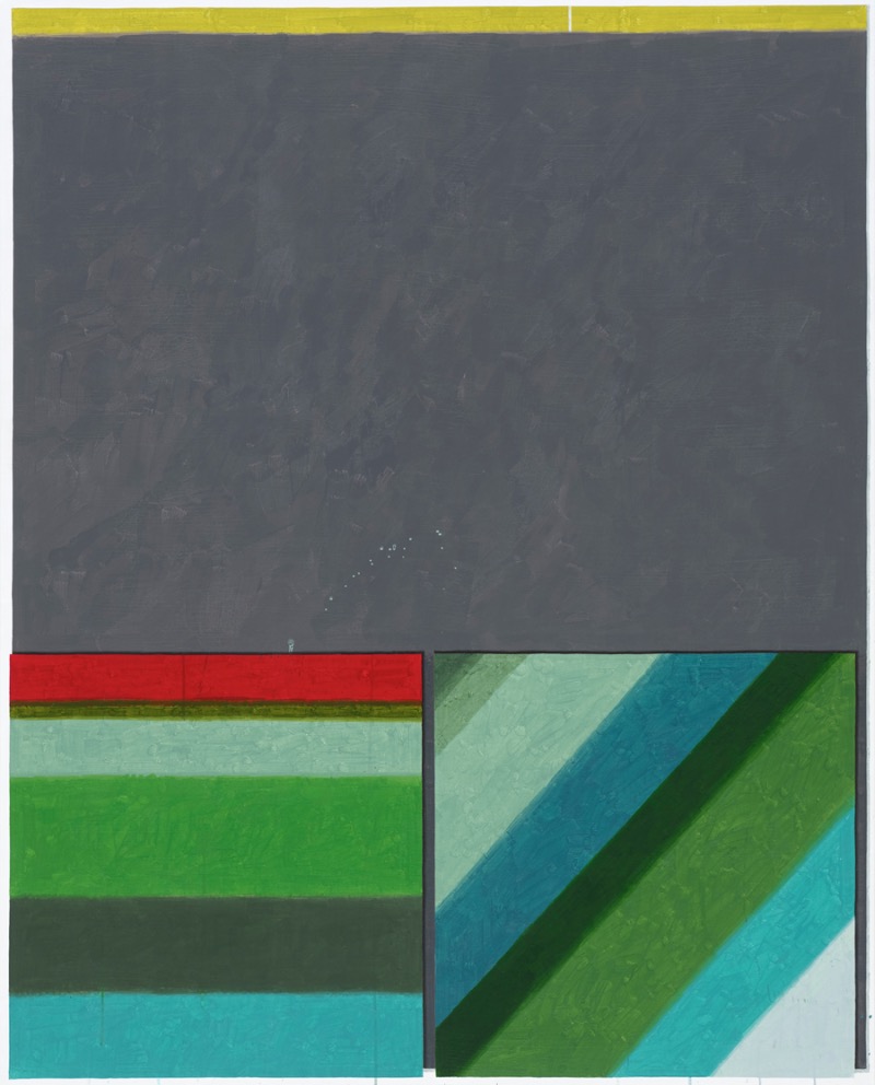 Dual Conversation · watercolor on canvas · 162.2x130.3cm · 2018