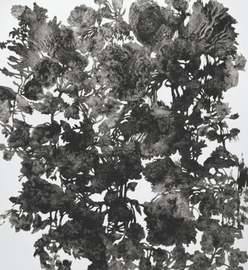 유정현_도시식물-1808 · 캔버스에 아크릴채색 · 210×180cm · 2018