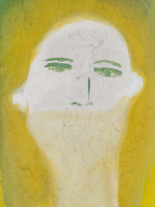 어떤 사람 · 장지에 채색 · 34×24cm · 2018