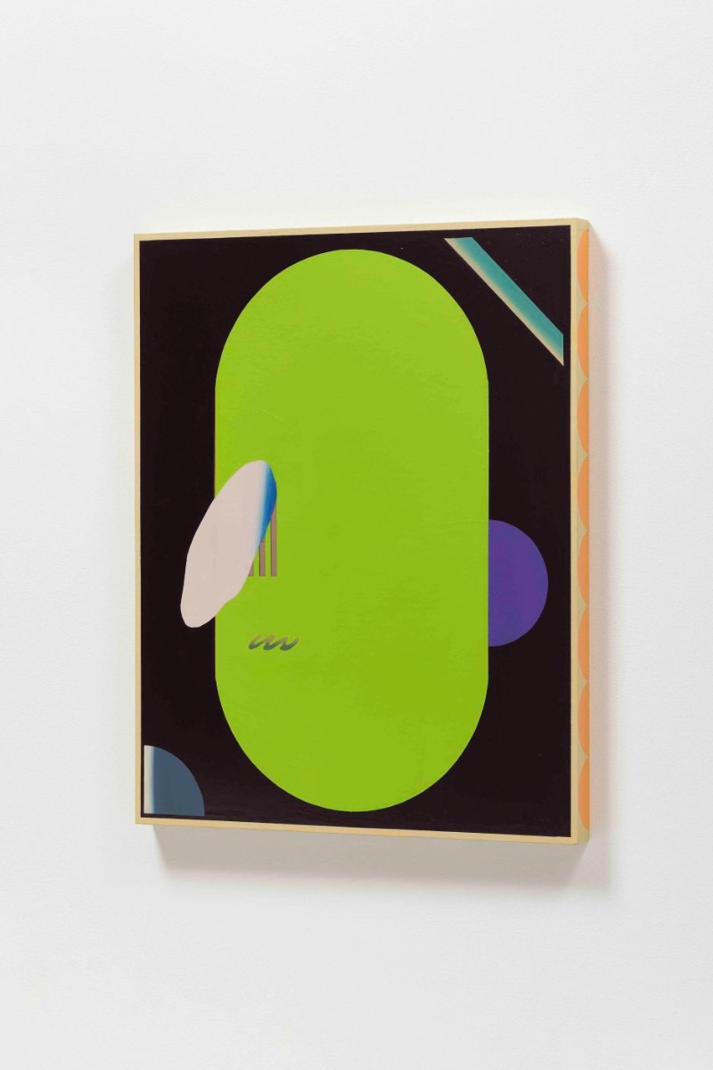 김미래 - Semicircle · Acrylic on panel · 100 x 80.3 x 5 cm · 2018
