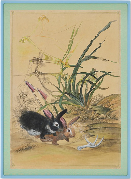 토끼의 뿔_Rabbit Horn · 79.5×58cm · 2018 · Rabbit Horn