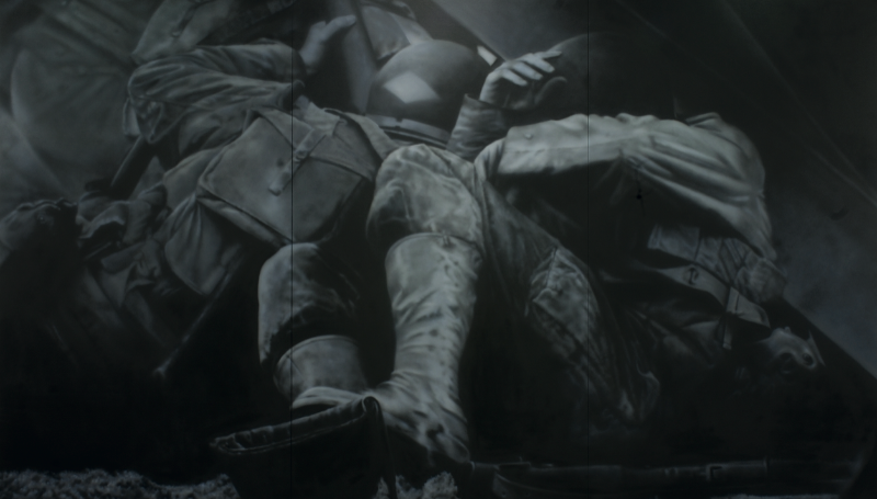 BULLET BAIT · Oil on canvas · 450 x 259cm · 2018