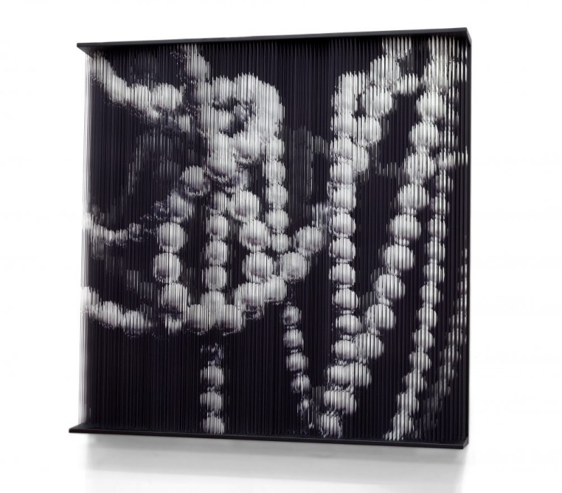 Strings_0473 · Mixed Media · 120x120x15cm · 2016