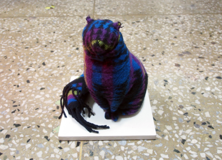 까뮤에게 주고 싶은 것들-고양이2 · 담요 · 25×22×22cm · 2018