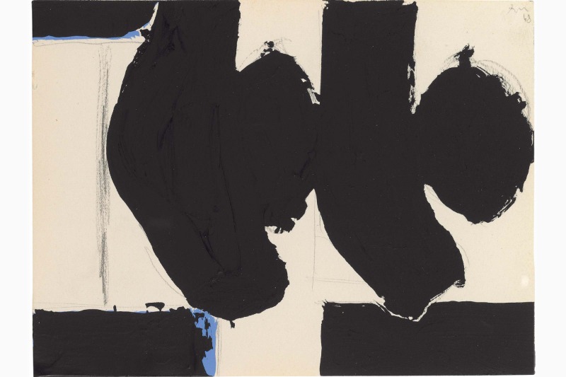 Elegy to the Spanish Republic No.110 · Acrylic and Conte crayon on board · 59.1 x 74.3 cm Elegy to the Spanish Republic No.110C · 1968 · Acrylic and graphite on paper