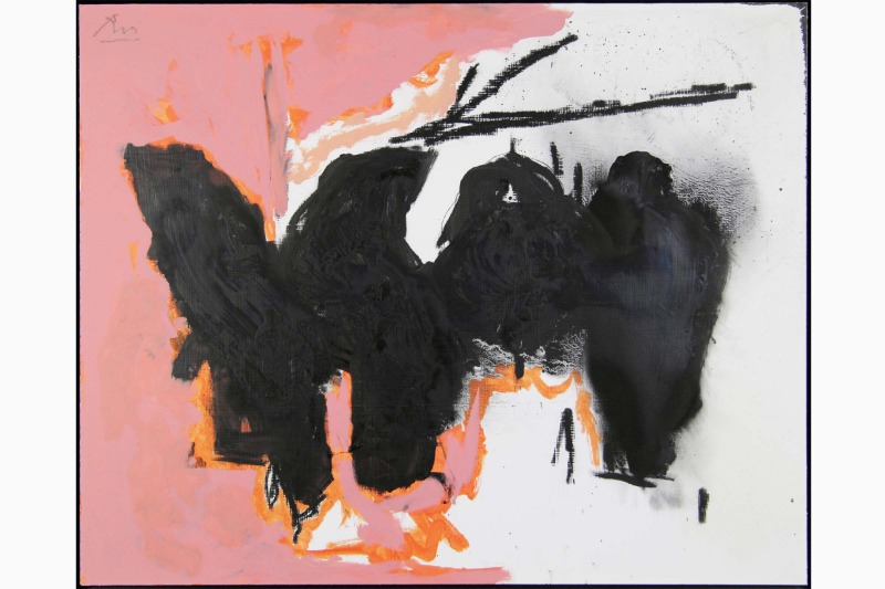 Elegy to the Spanish Republic No.163 · Acrylic and Conte crayon on board · 59.1 x 74.3 cm · 1979-1982
