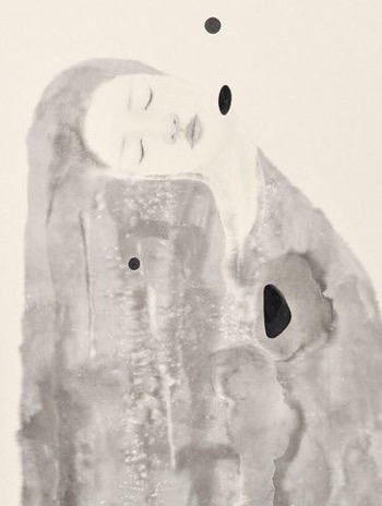 양선 When I · Korean Ink on Korean Paper · 90x72cm · 2017