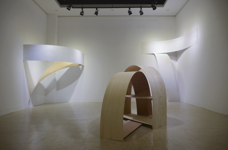 Composition-series · plywood. nail · 2019
