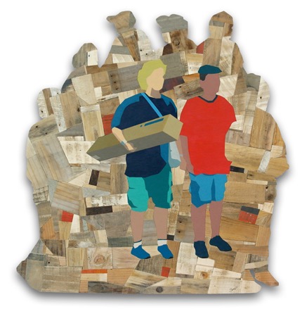 Some-People2 · 나무에 아크릴채색 · 103.5x107cm · 2014