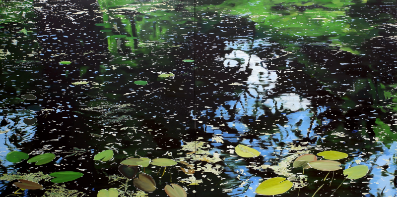 바이센제어 파크 72-1/72-2 · Oil on canvas · 200x200cm · 2017 · Bysen Control Park 72-1/72-2 · Oil on canvas