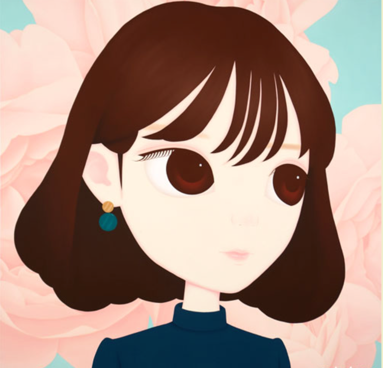 Time to Blossom · 캔버스에 유채 · 60.6×60.6cm · 2018