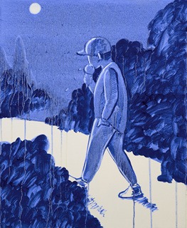 Ice-cream Eater · Oil on canvas · 60.6x50.5cm · 2019 · Ice-cream Eater · Oil on canvas