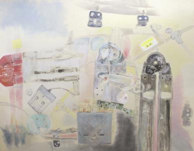Monday Morning! · Seashell Powder.  Color  Black Ink on Korean Paper · 162x130cm · 2015