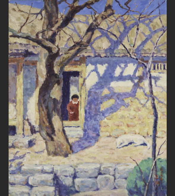 오지호 - 남향집 · 캔버스에 유채 · 80x65cm · 1939