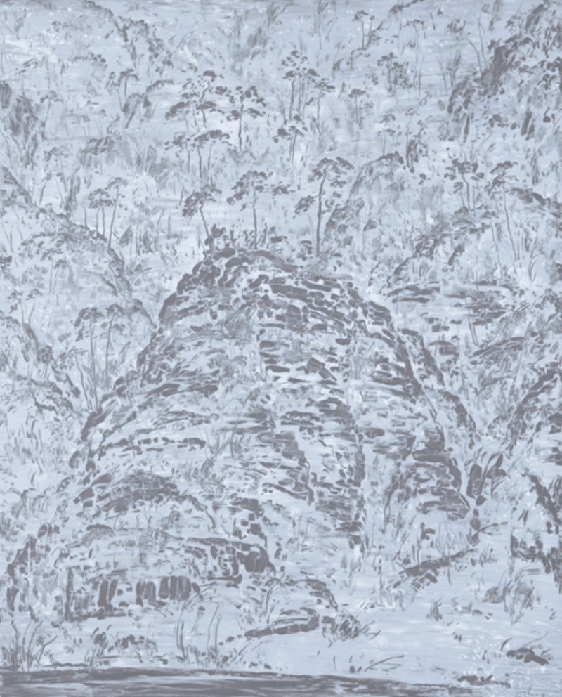 行脚-갈선대 · 캔버스에 혼합재료 · 227×181cm · 2019