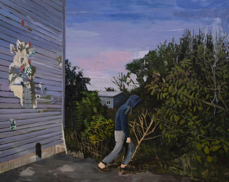 생각하며 걷기 · 면천에 유채 · 130.3x162cm · 2019