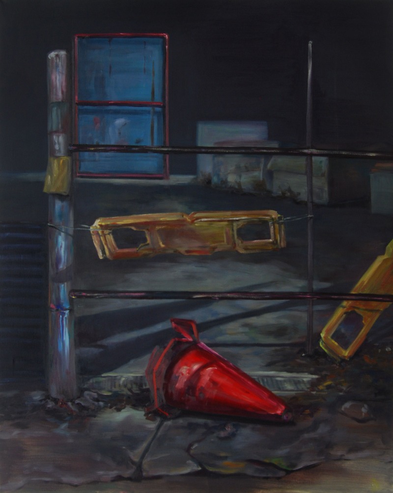 공터 입구 · oil on canvas · 162.2x112.2cm · 2019 · vacant lot entrance · oil on canvas
