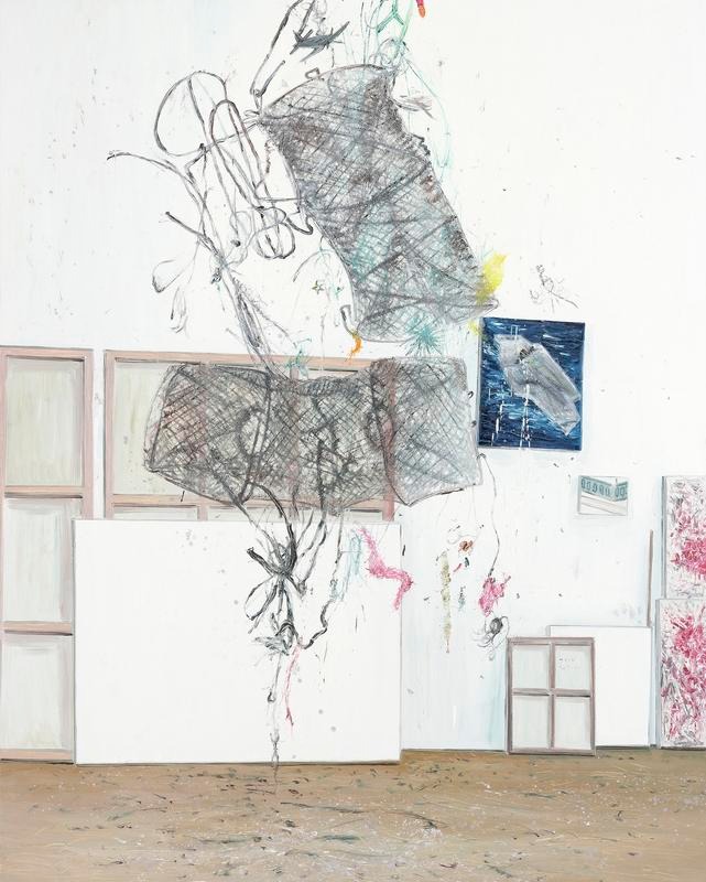 비행 · oil on linen · 228 x 182 cm · 2014 · fly · oil on linen