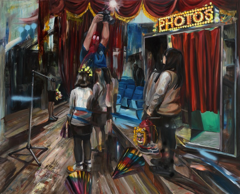 합창 · Oil on linen · 130cm x 163cm · 2019 © SongEun Art and Cultural Foundation and the Artist. All rights reserved · Choir · Oil on linen