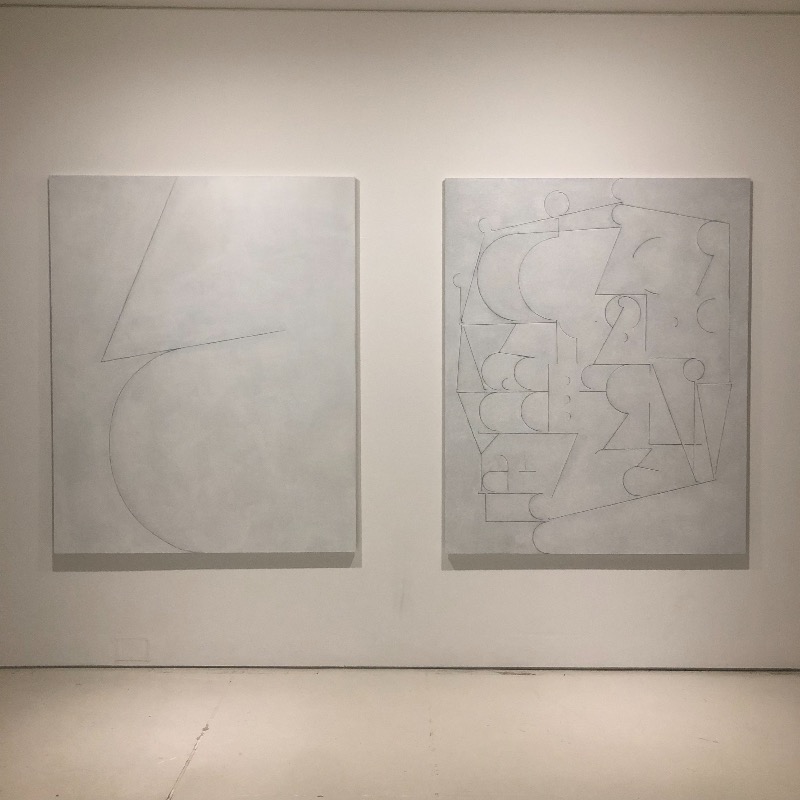 허우중_일요일_월요일 · oil_pencil on canvas · 162x130cm · 2018 · Hoh Woojung_sunday_monday · oil_pencil on canvas