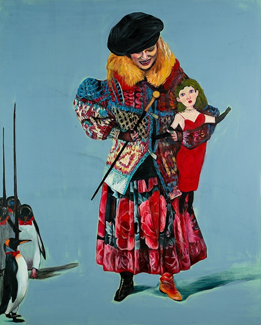 황영자_돈키호테 · 캔버스에 아크릴 · 162x130cm · 2015