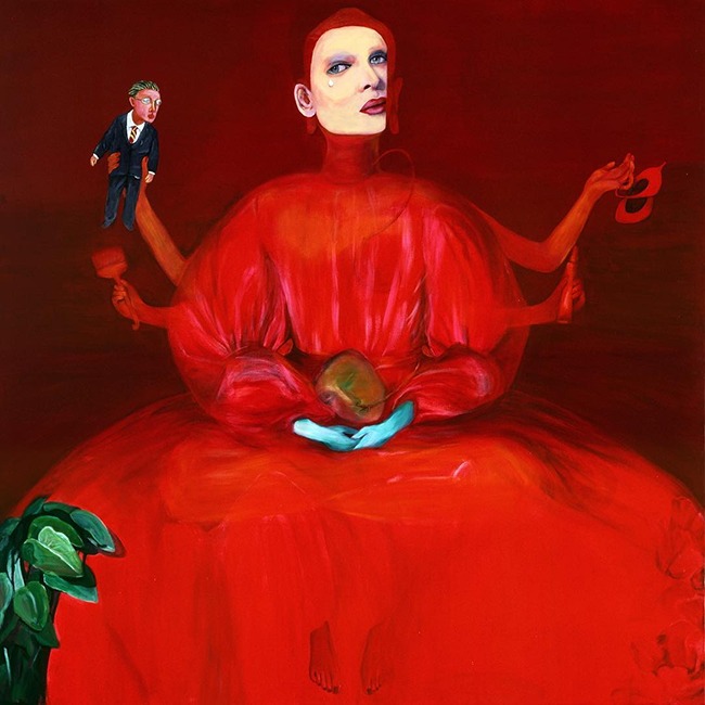 황영자_내 안에 여럿이 산다 · 캔버스에 아크릴 · 162x162cm · 2006-2008