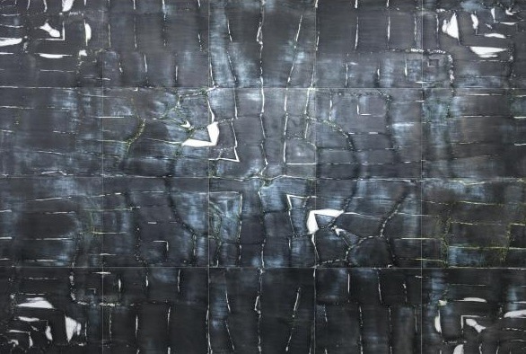 작품II · 알루미늄판에 종합재료 · 220x325cm · 2019