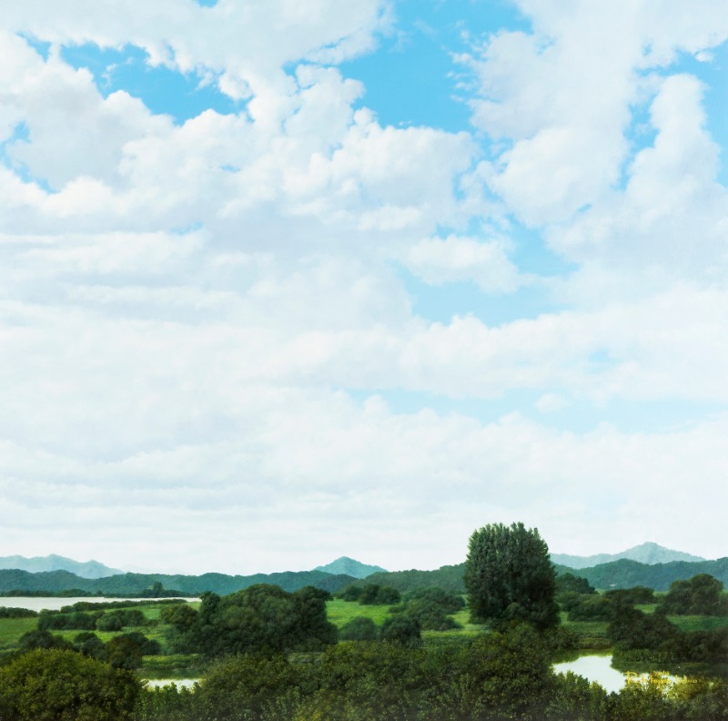 Untitled_노현우 · oil on canvas · 130.3x130.3 · 2014