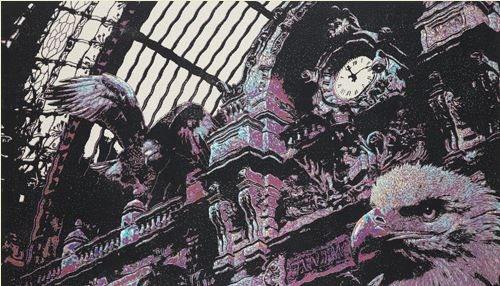 공존(共存) · 캔버스에 채각(彩刻)기법 · 97×162cm · 2012