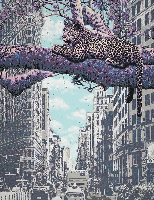 공존(共存)-1922 · 캔버스에 채각(彩刻)기법 · 135×100cm · 2019