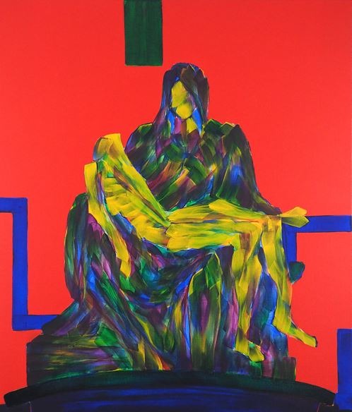 피에타 · 캔버스에 아크릴채색 · 72×60cm · 2018