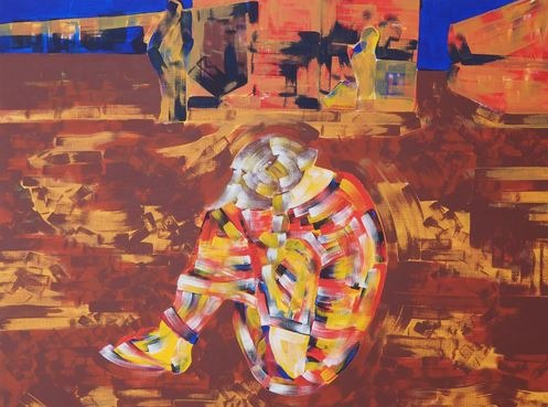 7살 시리아 난민 소녀 · 캔버스에 아크릴채색 · 91×116cm · 2019