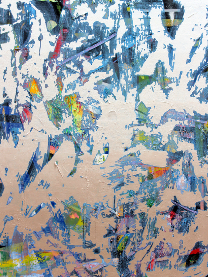 Sneaky Pete · Oil_Acrylic and Spray Paint on Linen · 121.9 × 91.4 cm · 2019 · Sneaky Pete · Oil_Acrylic and Spray Paint on Linen
