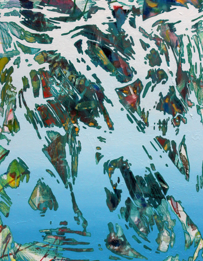 Pool Patrol Paula · Oil and Acrylic on Canvas · 71.1 × 55.9cm · 2019 · Pool Patrol Paula · Oil and Acrylic on Canvas