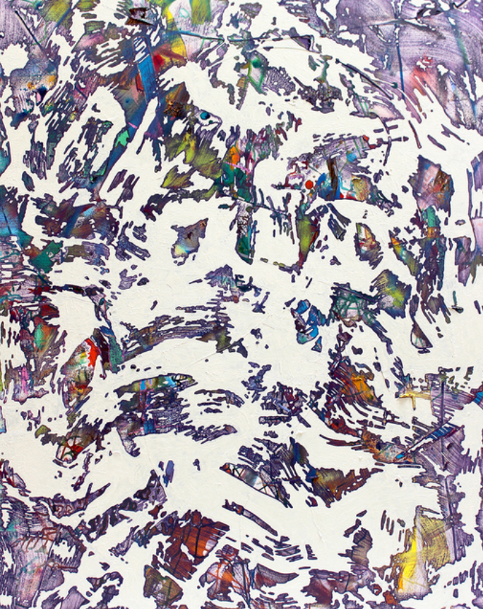 Chatty Katty · Oil and acrylic on canvas · 152.4 × 121.9 cm · 2019 · Chatty Katty · Oil and acrylic on canvas